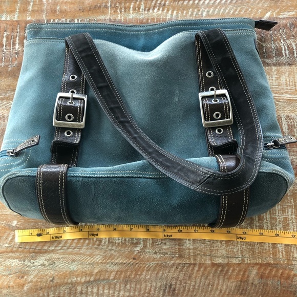 Ellington suede leather laptop shoulder bag - Picture 10 of 13